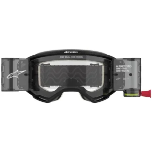 Óculos Alpinestars Vision 5 Corp Roll-Off Preto Lente Cristal